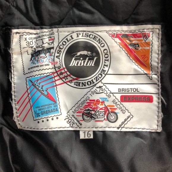 ✨Bristol Leather Ladies Black Touring Motorcycle Biker Jacket Size 16 - Picture 6 of 8